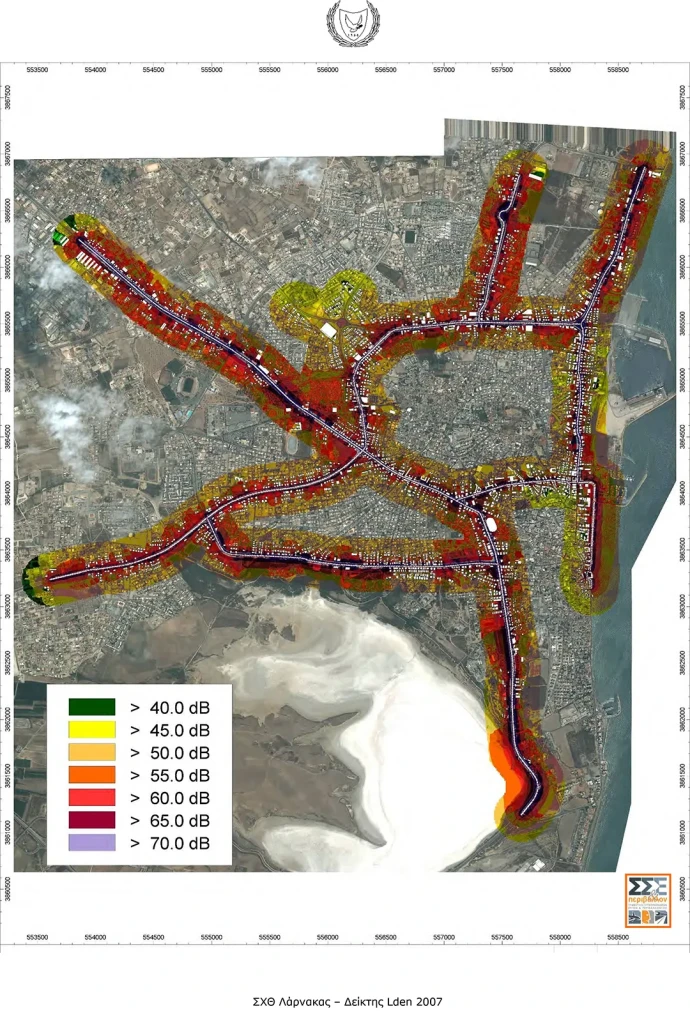 ΟΔΟΙ ΛΑΡΝΑΚΑΣ > 6εκ ΔΕΙΚΤΗΣ Lden