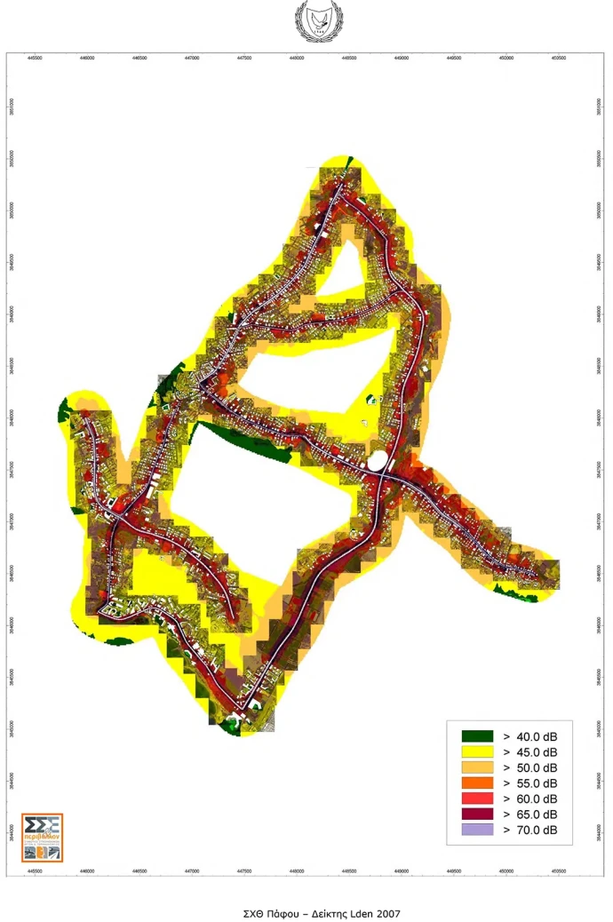 ΟΔΟΙ ΠΑΦΟΥ > 6εκ ΔΕΙΚΤΗΣ Lden